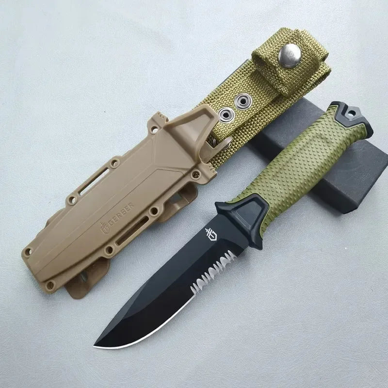 Stainless Steel Outdoor Survival Knife Portable Camping Pocket Knife Military Tactical