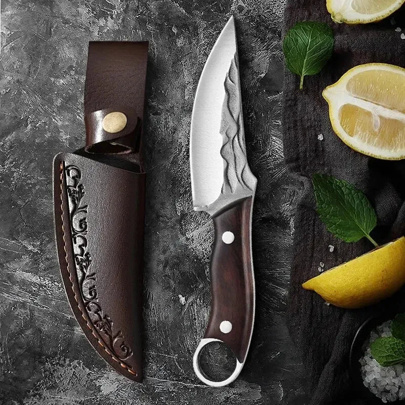 Stainless Steel Sharp Boning Knife Handmade Forged Chef's Knife for Household