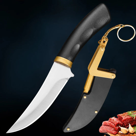 Stainless Steel Boning Knife for Cutting Vegetables, Beef, Lamb and Peeling Fruits