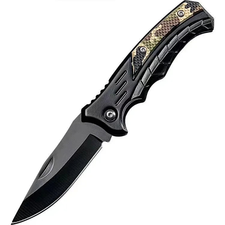 Outdoor Camping EDC Stainless Steel Survival Knife, Multi functional Pocket Knife