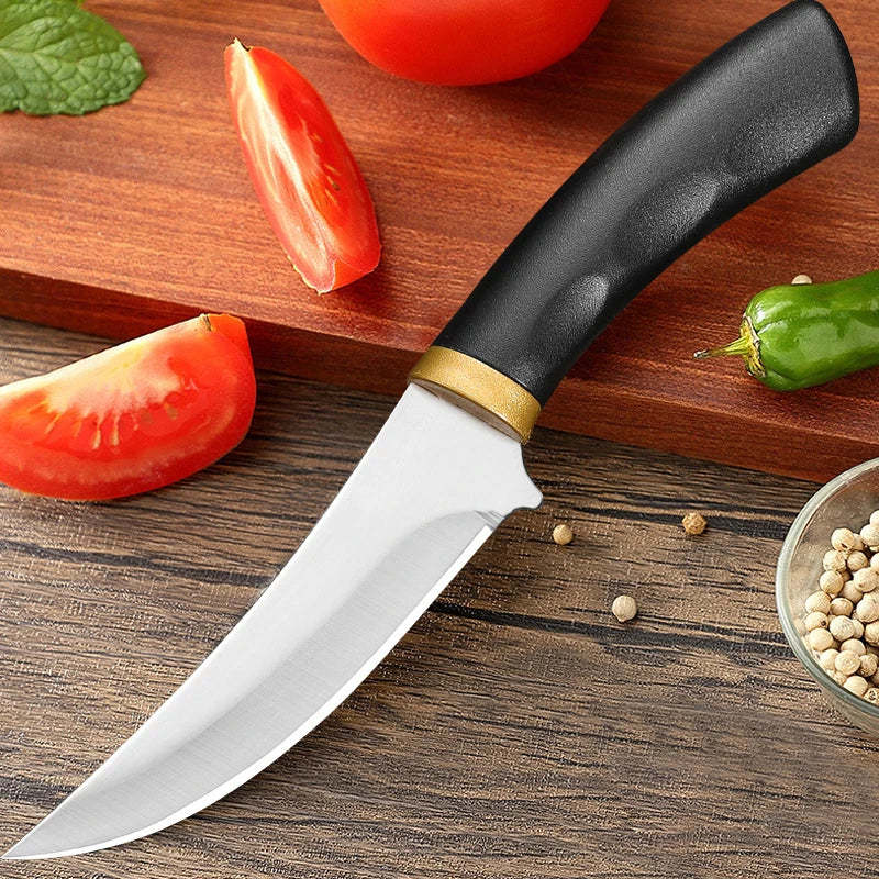 Stainless Steel Boning Knife for Cutting Vegetables, Beef, Lamb and Peeling Fruits