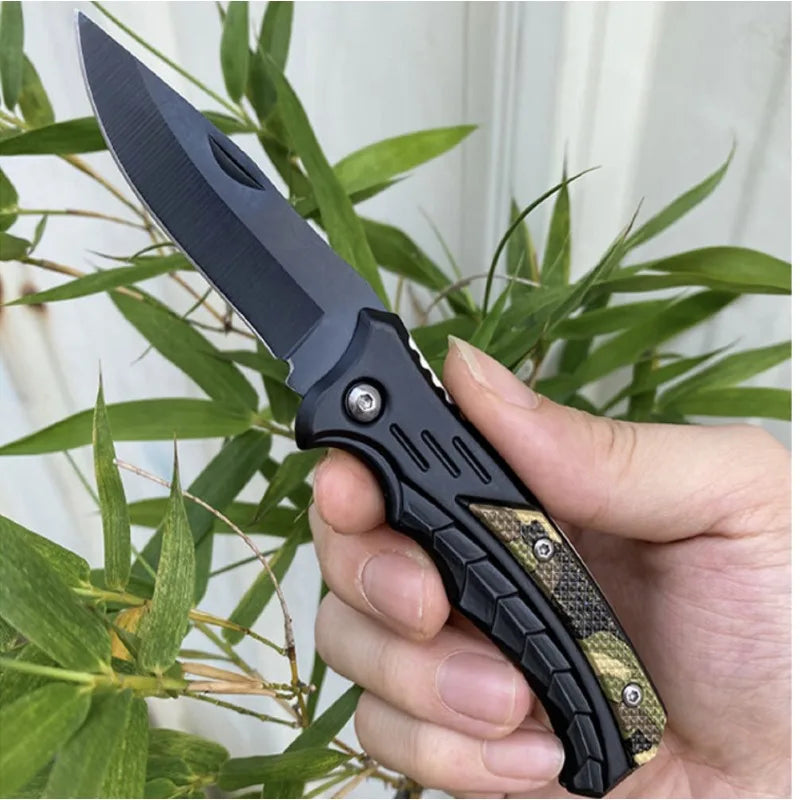 Outdoor Camping EDC Stainless Steel Survival Knife, Multi functional Pocket Knife