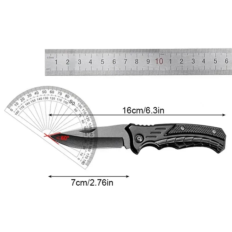 Outdoor Camping EDC Stainless Steel Survival Knife, Multi functional Pocket Knife