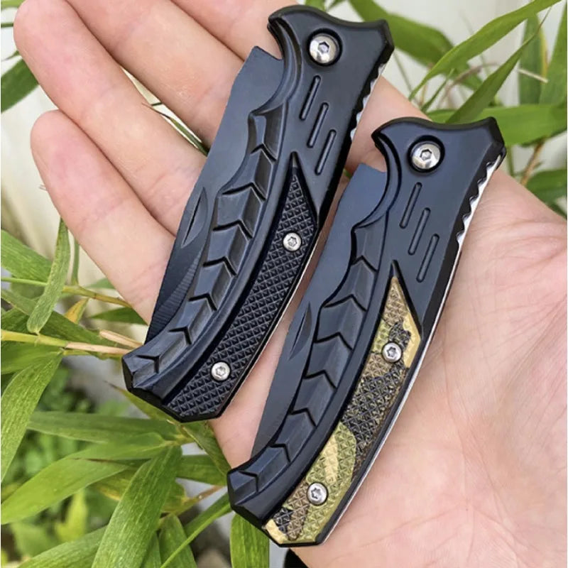 Outdoor Camping EDC Stainless Steel Survival Knife, Multi functional Pocket Knife