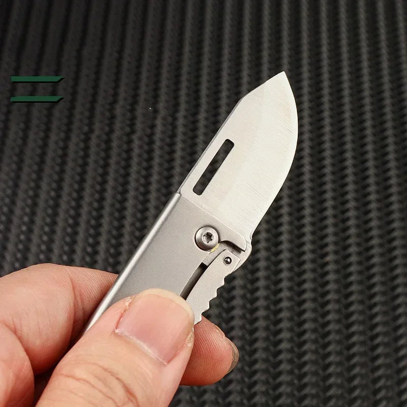 Mini Outdoor Folding Stainless Steel Knife Portable Bottle Opener Sharp Cutting